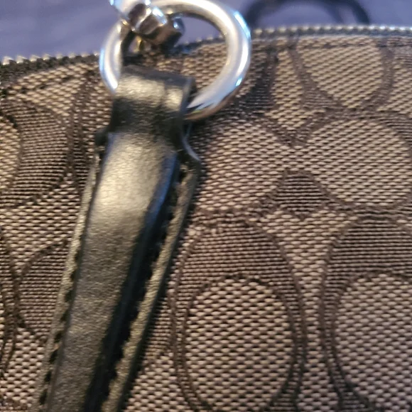 Coach Black and Gray Patterned Tote - Picture 11 of 15